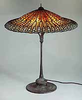 25" Lotus Leaf Tiffany lamp design of tiffany Studios NY