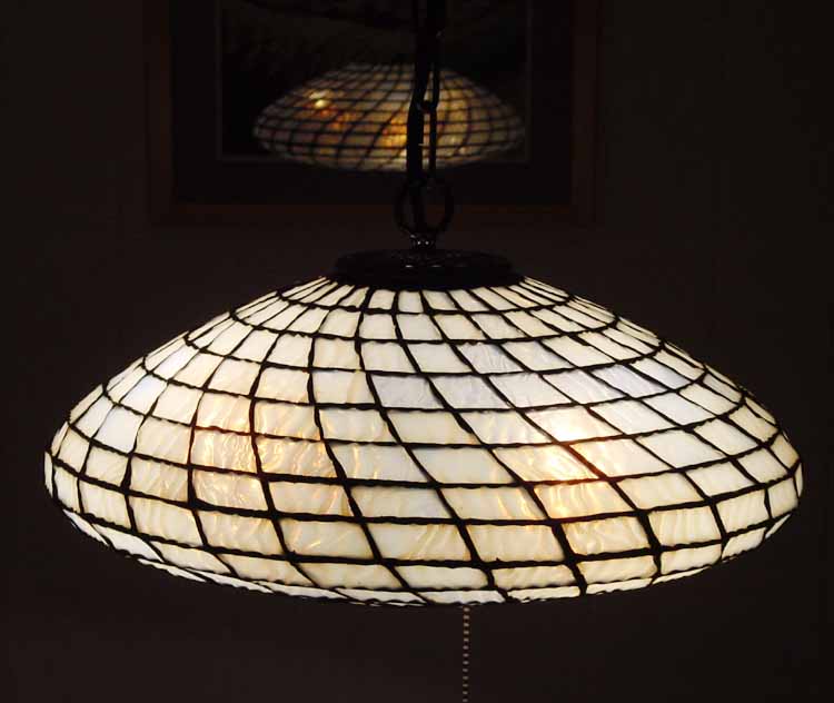 Lens Tiffany style lamp